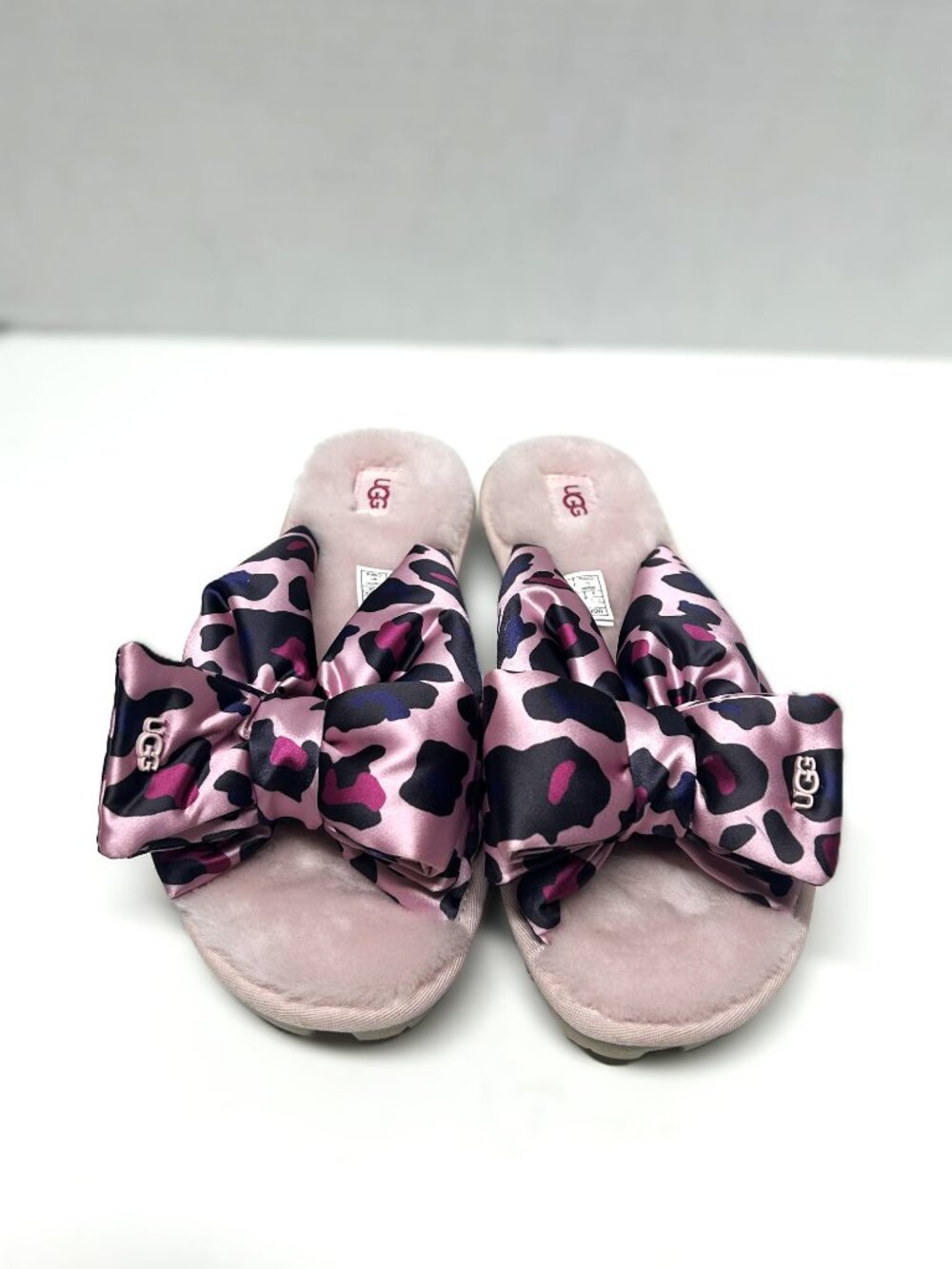 UGG Lushette leopard puffer satin slippers size 9 - Picture 3 of 9
